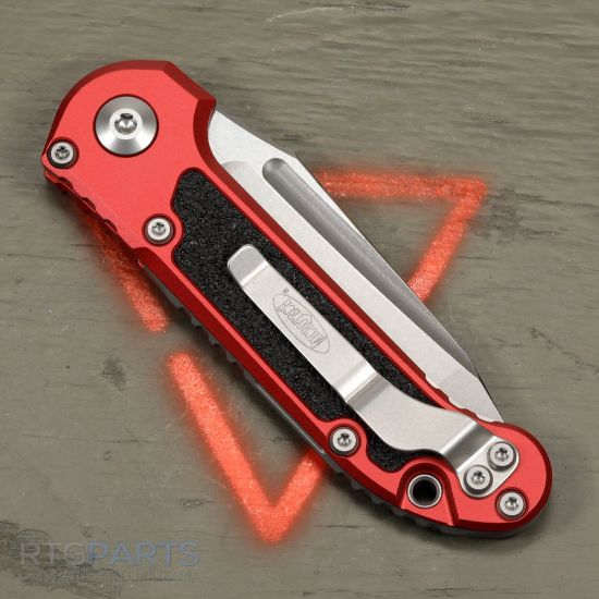 Picture of MICROTECH LUDT GEN III AUTO KNIFE, T/E, RED, 3.5 INCH, STONEWASH, 1136-10RD