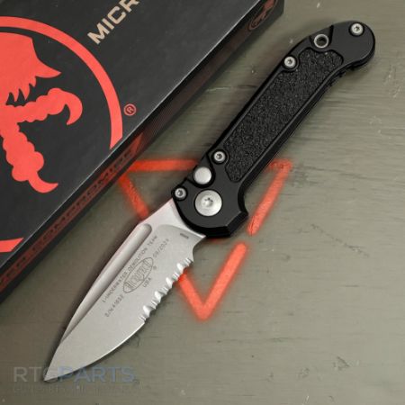 Picture of MICROTECH LUDT GEN III AUTO KNIFE, S/E, BLACK, 3.5 INCH, APOCALYPTIC, SERRATED, 1135-11AP