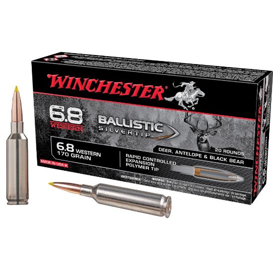 Picture of WINCHESTER BALLISTIC SILVERTIP 6.8 WESTERN 170GR, 20RD/BOX