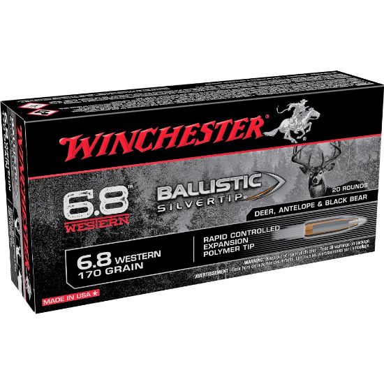 Picture of WINCHESTER BALLISTIC SILVERTIP 6.8 WESTERN 170GR, 20RD/BOX