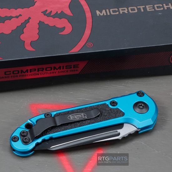 Picture of MICROTECH LUDT GEN III AUTO KNIFE, T/E, 3.5 INCH, BLUE, BLACK STANDARD, 1136-1BL
