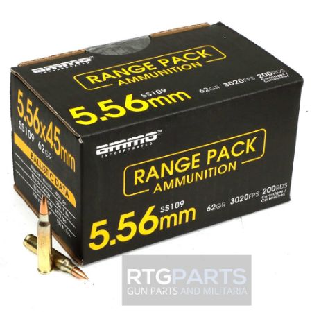 Picture of 200RD RANGE PACK AMMO INC MATCH 556NATO 62GR SS109