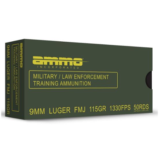 Picture of 350RD AMMO CAN OF AMMO INC MIL/LE TRAINING AMMO 9MM 115GR FMJ