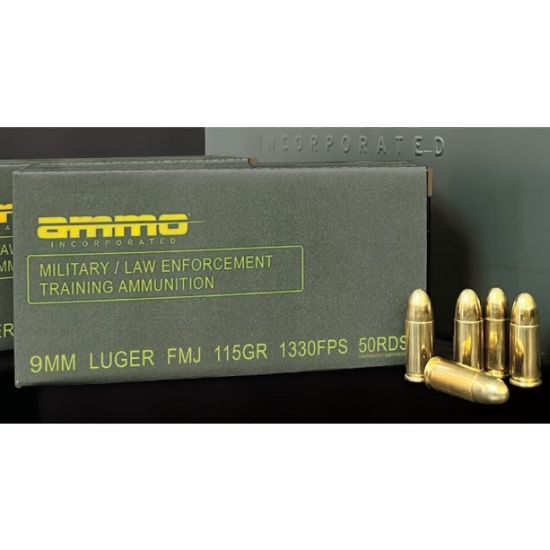 Picture of 350RD AMMO CAN OF AMMO INC MIL/LE TRAINING AMMO 9MM 115GR FMJ