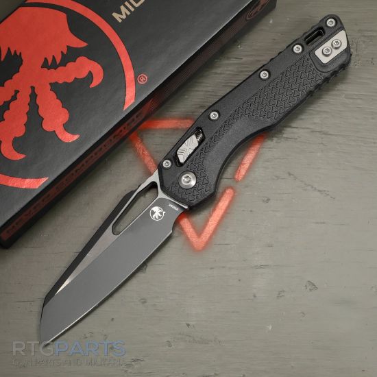 Picture of MICROTECH STANDARD ISSUE MSI, S/E, RAM-LOK, BLACK POLYMER, 3.9 INCH, BLACK BLADE, 210T-1PMBK