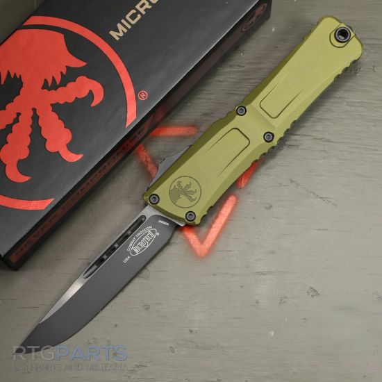 Picture of MICROTECH COMBAT TROODON GEN III S/E OTF AUTOMATIC KNIFE, OD GREEN, 4 INCH, BLACK BLADE, 1143-1OD