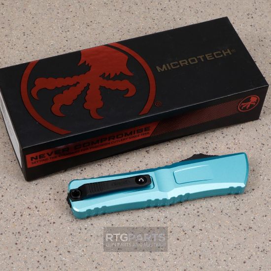 Picture of MICROTECH COMBAT TROODON GEN III D/E OTF AUTOMATIC KNIFE, TURQUOISE, 4 INCH, BLACK SERRATED, 1142-3TQ