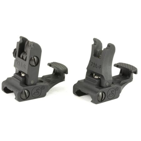 A.R.M.S., Inc., Sight, Fits Picatinny, Polymer Front and Rear Folding, Black, ARMS, AR15, AR-10, 71LF-R, ARMS71LF-R, RTG Parts