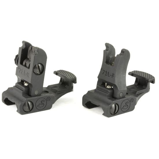A.R.M.S., Inc., Sight, Fits Picatinny, Polymer Front and Rear Folding, Black, ARMS, AR15, AR-10, 71LF-R, ARMS71LF-R, RTG Parts