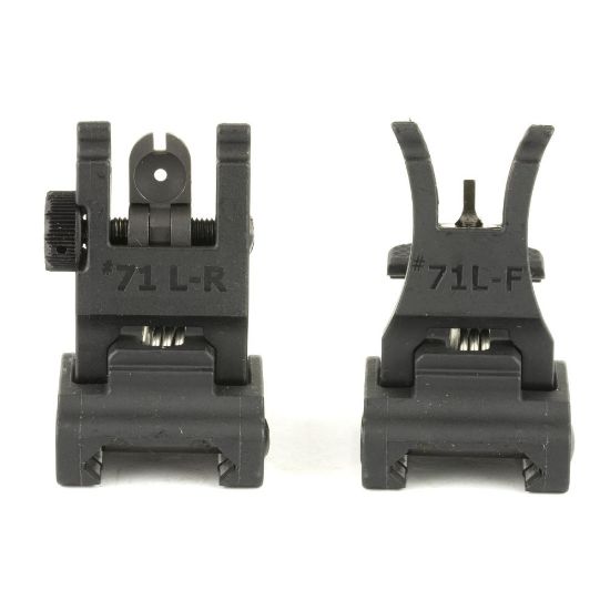 A.R.M.S., Inc., Sight, Fits Picatinny, Polymer Front and Rear Folding, Black, ARMS, AR15, AR-10, 71LF-R, ARMS71LF-R, RTG Parts