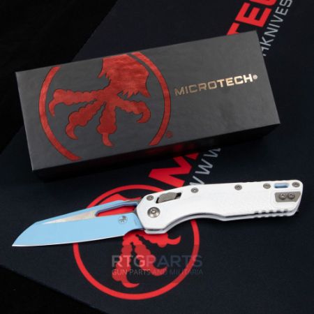 Picture of MICROTECH STANDARD ISSUE MSI, S/E, RAM-LOK, WHITE POLYMER, SKY BLUE 3.9 INCH, 210T-1PMCWH-Y7