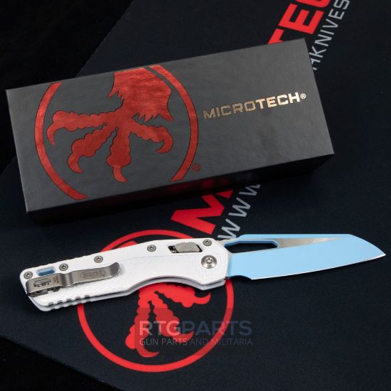 Picture of MICROTECH STANDARD ISSUE MSI, S/E, RAM-LOK, WHITE POLYMER, SKY BLUE 3.9 INCH, 210T-1PMCWH-Y7