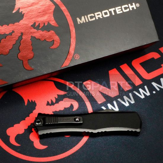 Picture of MICROTECH HERA II MINI D/E OTF, AUTOMATIC KNIFE, BLACK, 3 INCH, BLACK BLADE, 1702M-1T