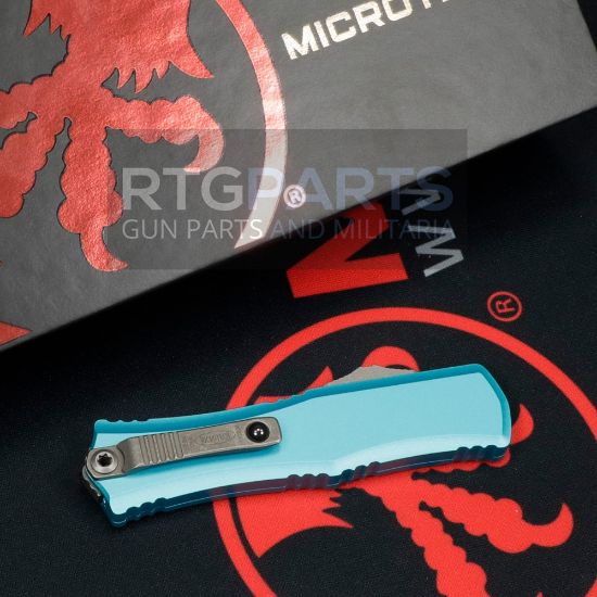 Picture of MICROTECH HERA II MINI D/E OTF, AUTOMATIC KNIFE, TURQUOISE, 3 INCH, APOCALYPTIC, 1702M-10APTQ