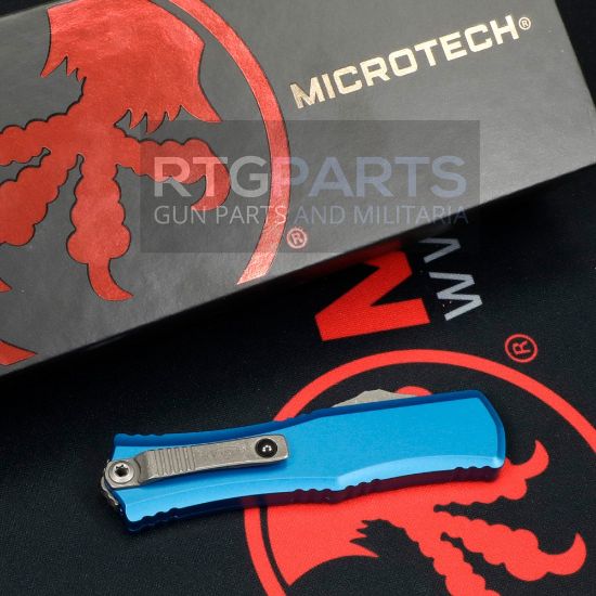 Picture of MICROTECH HERA II MINI D/E OTF, AUTOMATIC KNIFE, BLUE, 3 INCH, BLUE, 1702M-10APBL