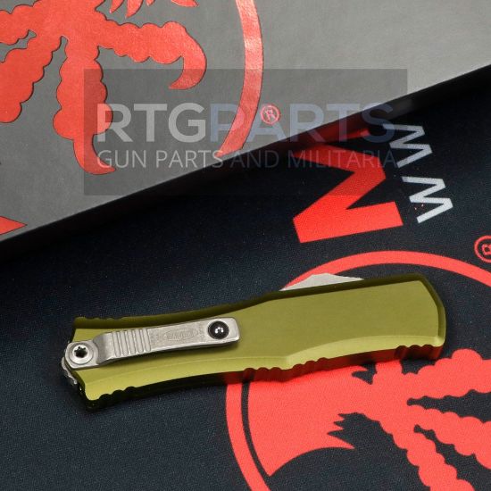 Picture of MICROTECH HERA II MINI D/E OTF, AUTOMATIC KNIFE, OD GREEN, 3 INCH, APOCALYPTIC, 1702M-10APOD