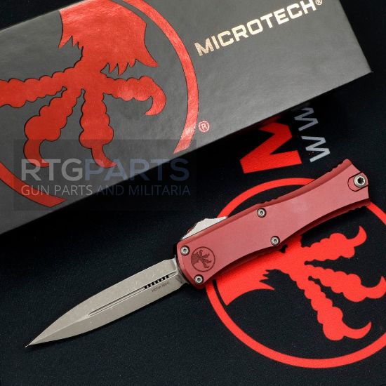 Picture of MICROTECH HERA II MINI D/E OTF, AUTOMATIC KNIFE, MERLOT, 3 INCH, APOCALYPTIC, 1702M-10APMR