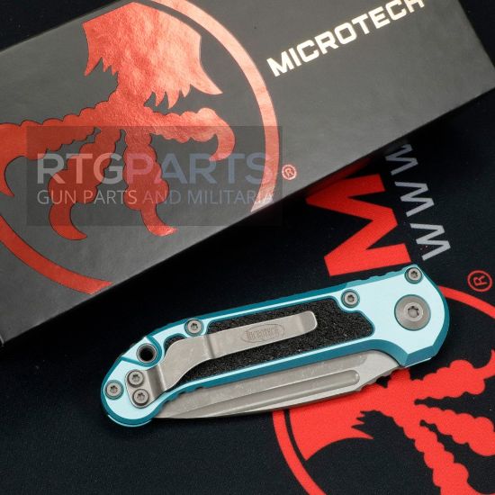 Picture of MICROTECH LUDT GEN III AUTO KNIFE, S/E, TURQUOISE, 3.5 INCH, APOCALYPTIC, SERRATED, 1135-11APTQ