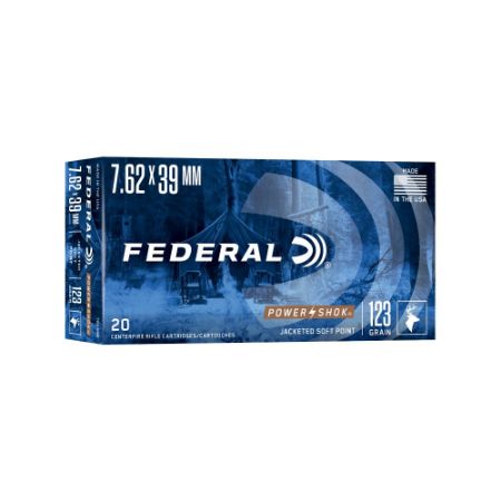 Picture of FEDERAL POWERSHOK 7.62X39 123GR POWER-SHOK JSP, 20RD/BOX