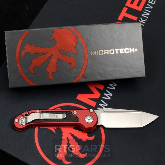 Picture of MICROTECH LUDT GEN III AUTO KNIFE, T/E, MERLOT, 3.5 INCH, STONEWASH, 1136-10MR