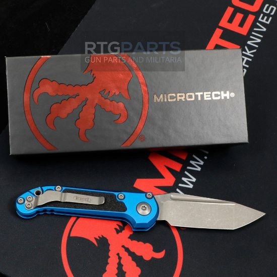 Picture of MICROTECH LUDT GEN III AUTO KNIFE, T/E, BLUE, 3.5 INCH, APOCALYPTIC, 1136-10APBL
