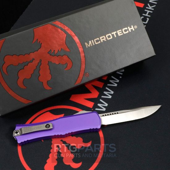 Picture of MICROTECH HERA II MINI S/E OTF, AUTOMATIC KNIFE, PURPLE, 3 INCH, SATIN BLADE, 1703M-4PU