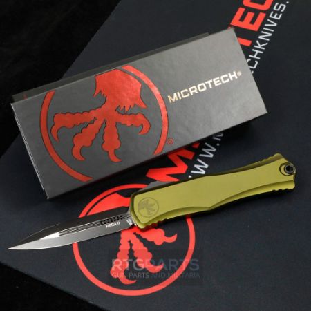 Picture of MICROTECH HERA II D/E OTF AUTOMATIC KNIFE, OD GREEN, 4 INCH, 1702-1OD