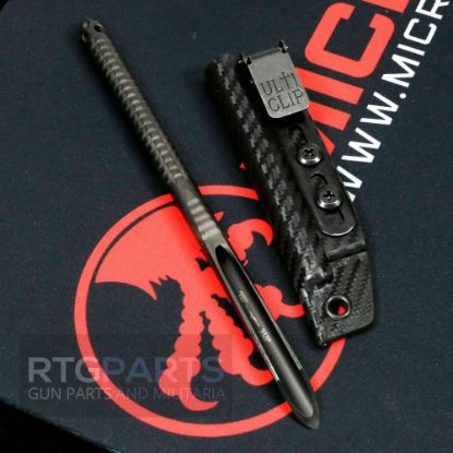 Picture of MICROTECH TAC-P TACTICAL SPIKE PENETRATOR, KUBATON TOOL, DLC W/ SHEATH, 7.75", 122-1DLCTS
