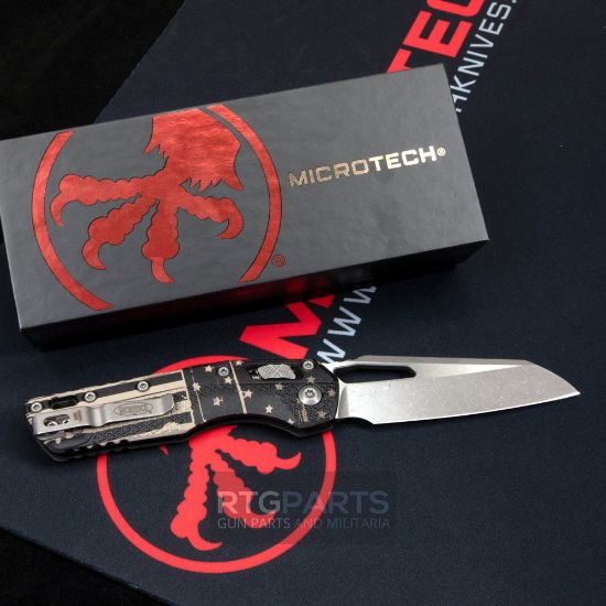 Picture of MICROTECH STANDARD ISSUE MSI, S/E, RAM-LOK, FLAG POLYMER, 3.9 INCH, APOCALYPTIC, 210T-10APPMFLAG