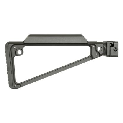 Picture of MIDWEST INDUSTRIES TRIANGLE SIDE FOLDING STOCK FOR PICATINNY, BLACK