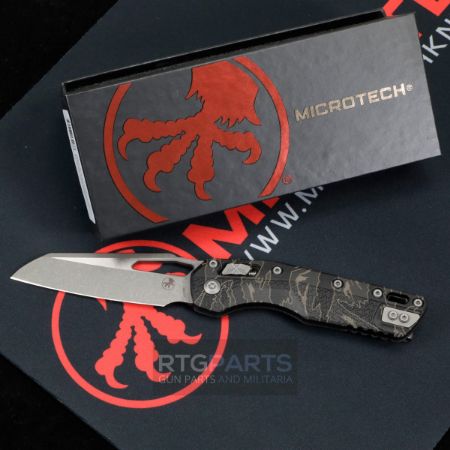 Picture of MICROTECH STANDARD ISSUE MSI, S/E, RAM-LOK, TIGER STRIPE CAMO POLYMER, 3.9 INCH, APOCALYPTIC, 210T-10APPMTSC