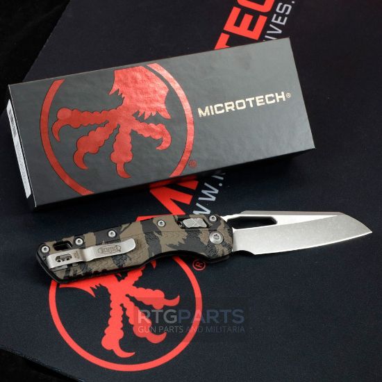 Picture of MICROTECH STANDARD ISSUE MSI, S/E, RAM-LOK, TIGER CAMO POLYMER, 3.9 INCH, APOCALYPTIC, 210T-10APPMTRC