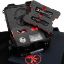 Picture of MICROTECH LUMINARY D/E WITH SUREFIRE STILETTO PRO II KIT, BLACK, 3.56 INCH BLADE, DLC STONEWASH FULL SERRATED, 1270-3DLCTSET