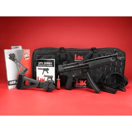 Picture of HK SP5 81000477 NEW IN BOX WITH SB-TACTICAL SIDE FOLDING BRACE