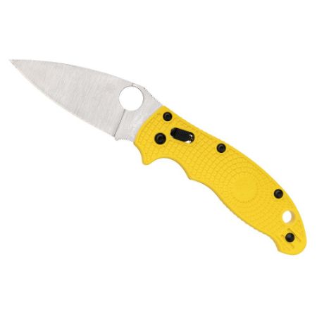 Picture of SPYDERCO MANIX 2 LIGHTWEIGHT SALT, YELLOW FRCP HANDLE, SATIN FINISH, 3.37" BLADE LENGTH, CPM MAGNACUT STEEL