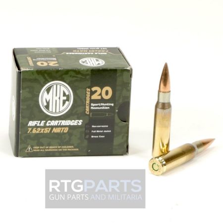 Picture of MKE 7.62x51MM 147GR FMJ M80, 20RD BOX