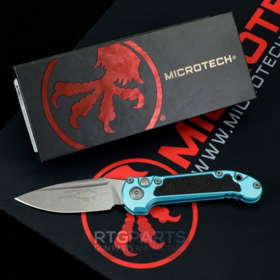 Picture of MICROTECH LUDT GEN III AUTO KNIFE, S/E, TURQUOISE, 3.5 INCH, APOCALYPTIC, 1135-10APTQ