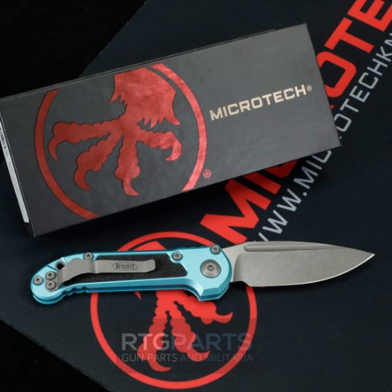 Picture of MICROTECH LUDT GEN III AUTO KNIFE, S/E, TURQUOISE, 3.5 INCH, APOCALYPTIC, 1135-10APTQ