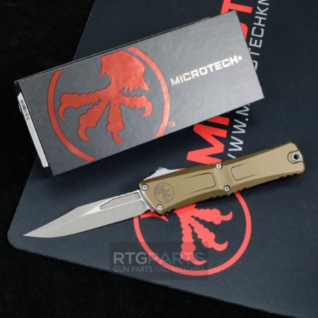 Picture of MICROTECH COMBAT TROODON GEN III BOWIE OTF AUTOMATIC KNIFE, OD GREEN, 4 INCH, APOCALYPTIC, 1146-10APOD
