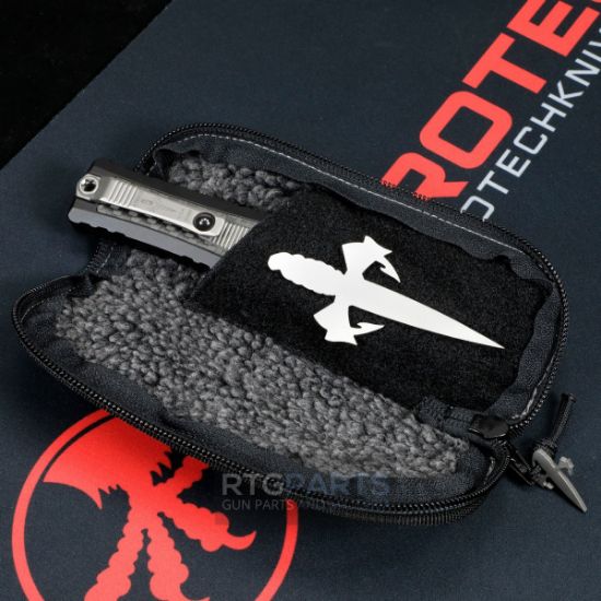 Picture of MARFIONE CUSTOM ATREUS ZBP DOUBLE EDGE CRYO ICE FINISH  W/ TITANIUM INLAY, MIL-SPEC ALLOY HANDLE W/ CARBON FIBER & TITANIUM, 1290-CICFTI-MCK