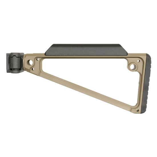 Picture of TRIANGLE SIDE FOLDING STOCK FOR PICATINNY, FDE, MIDWEST INDUSTRIES