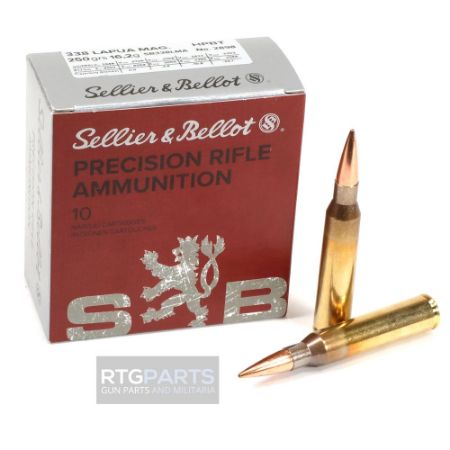 Picture of SELLIER & BELLOT MATCH .338 LAPUA 250GR BOAT TAIL HOLLOW POINT, 10RD/BOX