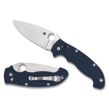 Picture of SPYDERCO MANIX 2 XL, BLUE G10 HANDLE, SATIN FINISH, 3.85" BLADE LENGTH, CPM MAGNACUT STEEL