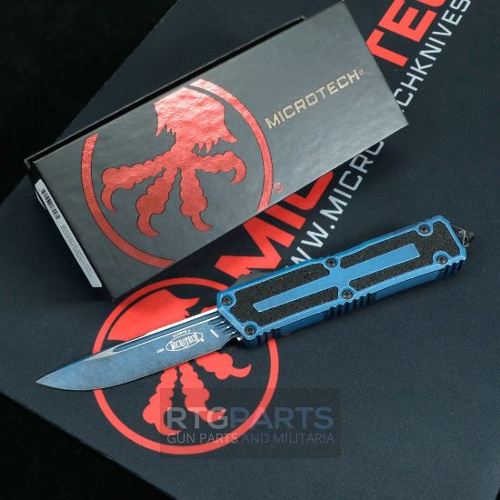 Picture of MICROTECH SCARAB II GEN III S/E OTF AUTOMATIC KNIFE, WEATHERED BLUE, 3.9 INCH, 1278-1WBL