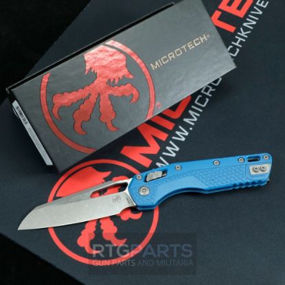 Picture of MICROTECH STANDARD ISSUE MSI, S/E, RAM-LOK, BLUE CERAKOTE POLYMER, 3.9 INCH, APOCALYPTIC, 210T-10APPCBL
