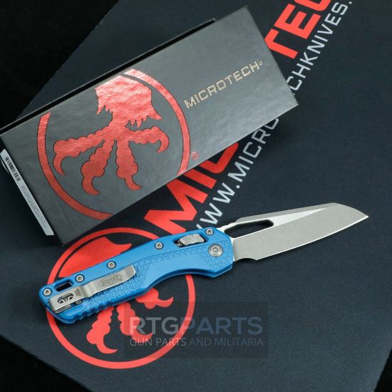 Picture of MICROTECH STANDARD ISSUE MSI, S/E, RAM-LOK, BLUE CERAKOTE POLYMER, 3.9 INCH, APOCALYPTIC, 210T-10APPCBL