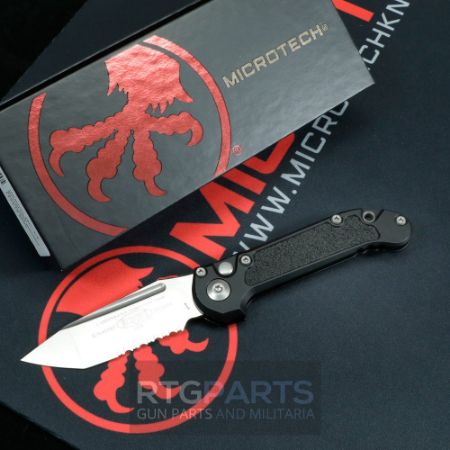 Picture of MICROTECH LUDT GEN III AUTO KNIFE, T/E, BLACK, 3.5 INCH, STONEWASH, SERRATED, 1136-11