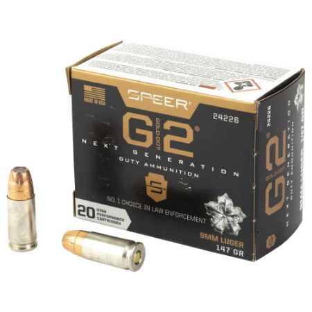 Picture of SPEER GOLD DOT G2, 9MM 147GR JACKETED HOLLOW POINT, 20RD BOX