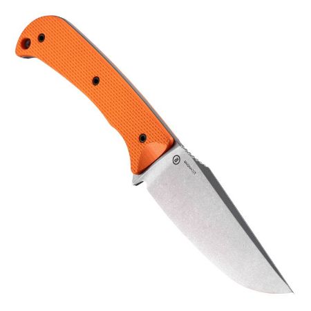 Hogue, Extrak XL, Fixed Blade Knife, CPM M4 Steel, Plain Edge, 3.9 Clip Point Blade, Cerakote Finish, Black G-10 Handle, Orange Blade, Includes Sheath, 743108358597, GER-35859, RTG Parts