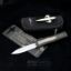 Picture of MARFIONE CUSTOM ATREUS ZBP OTF AUTOMATIC KNIFE, 4" M390 D/E DAGGER MIRROR POLISH W/ TITANIUM INLAY, MIL-SPEC ALLOY W/ CARBON FIBER & TITANIAUM, 1290-HPCFTI-MCK